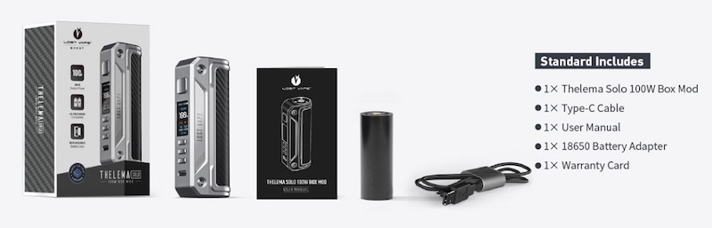 lost vape thelema solo 100w mod banner