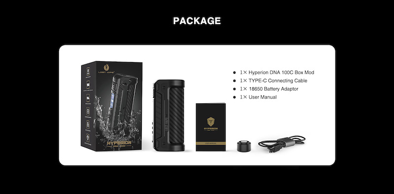 lost vape hyperion dna package