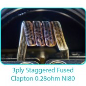 Tesla Handcrafted Coils | Staggered Fused Clapton  0.28 ohm